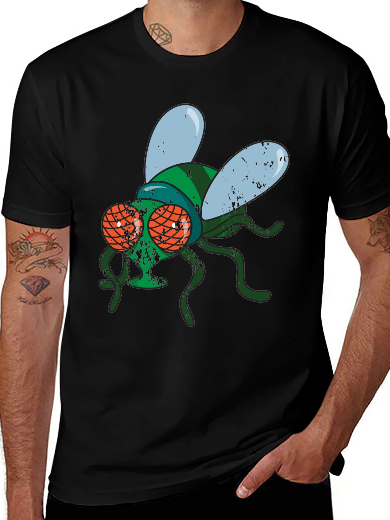 Fly Graphic Print Mens T-Shirt