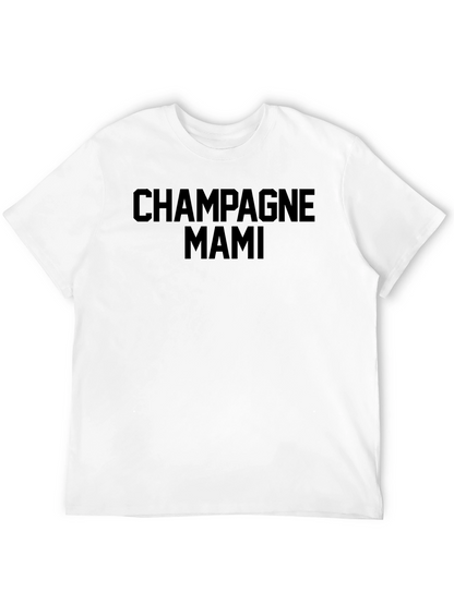 Champagne Mami Black Graphic Tee