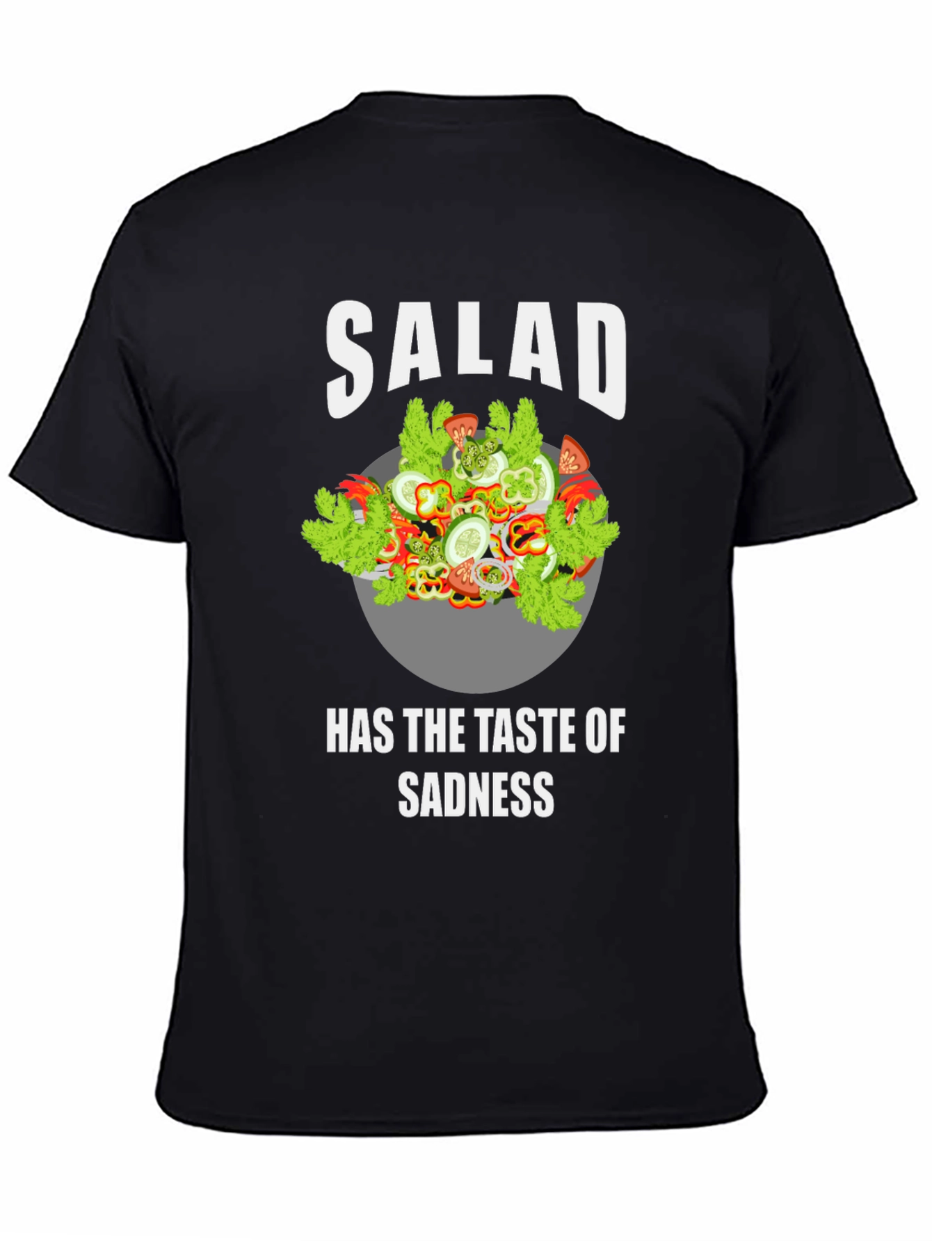 Salad Taste of Sadness Graphic T-Shirt - Funny Tee