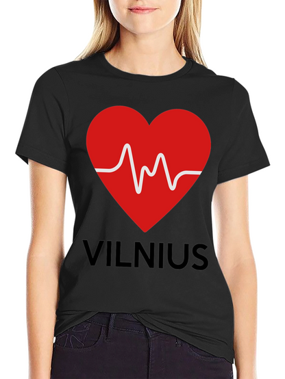 Vilnius Heartbeat T-Shirt - Mens Graphic Tee