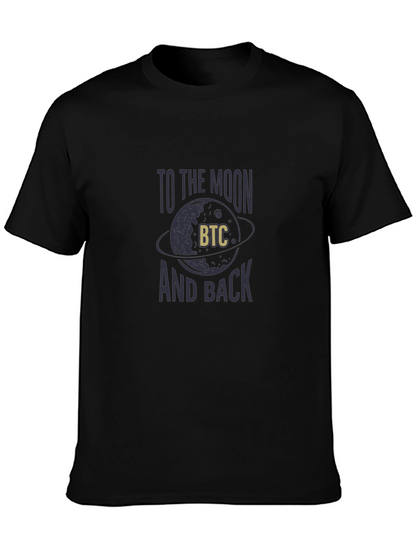 Bitcoin to the Moon Graphic T-Shirt