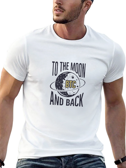 Bitcoin to the Moon Graphic T-Shirt