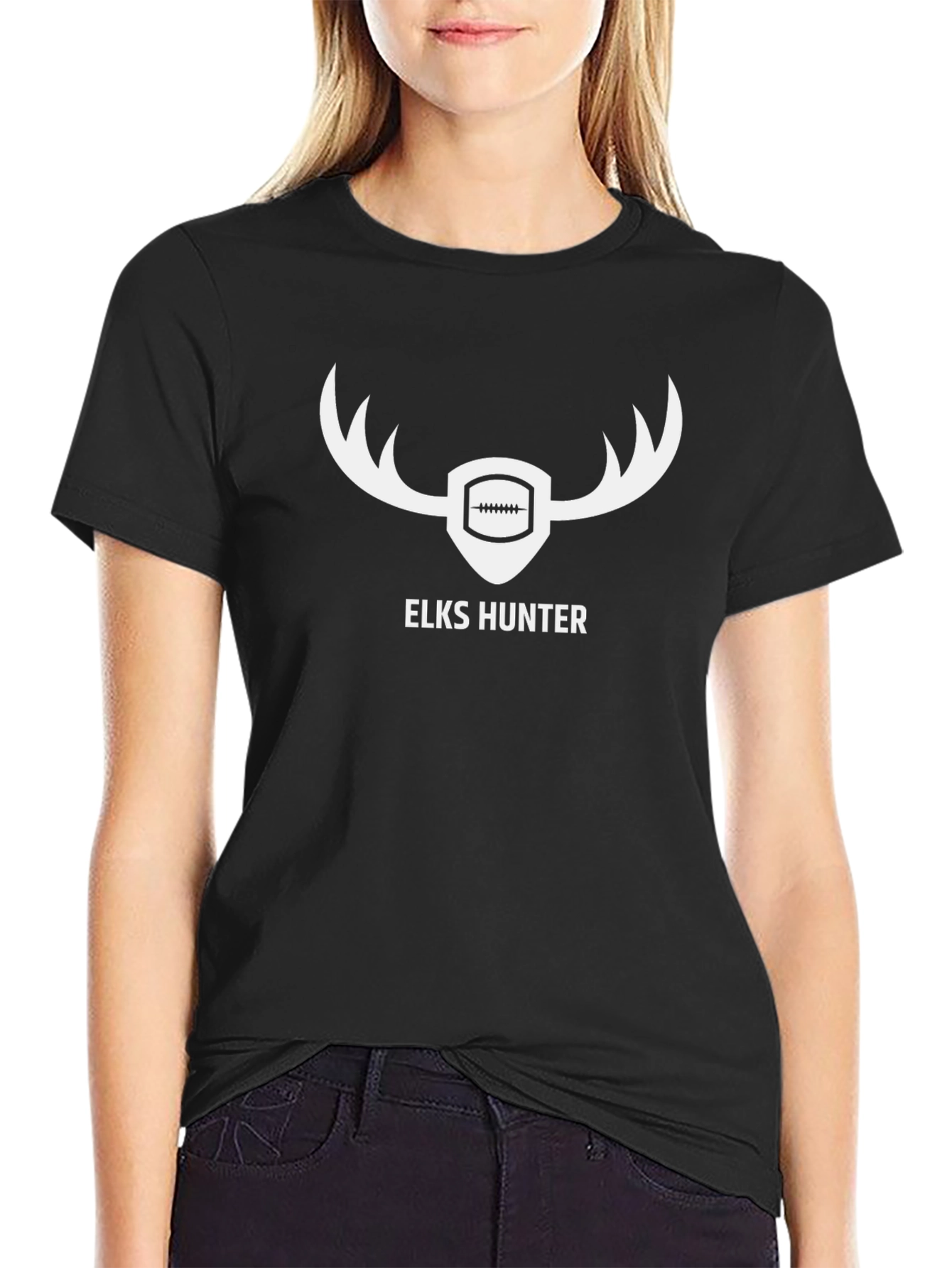 Elks Hunter Graphic Tee - Football Antlers