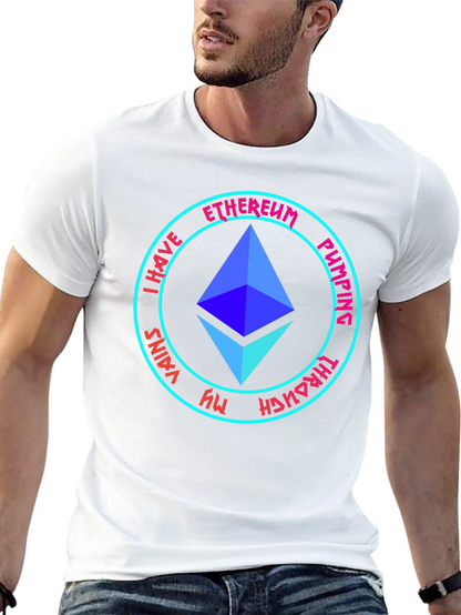 Ethereum Pumping Through My Veins Black T-Shirt