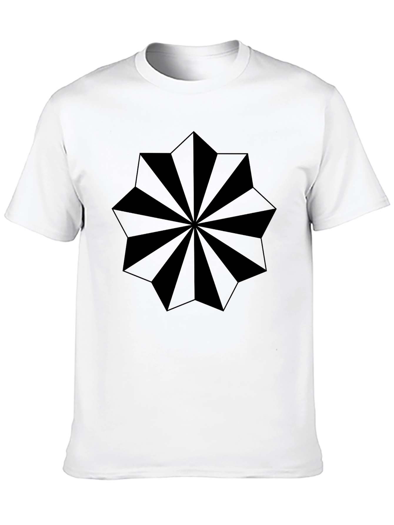 Geometric Starburst Graphic T-Shirt