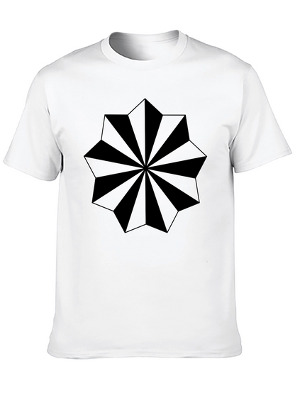 Geometric Starburst Graphic T-Shirt