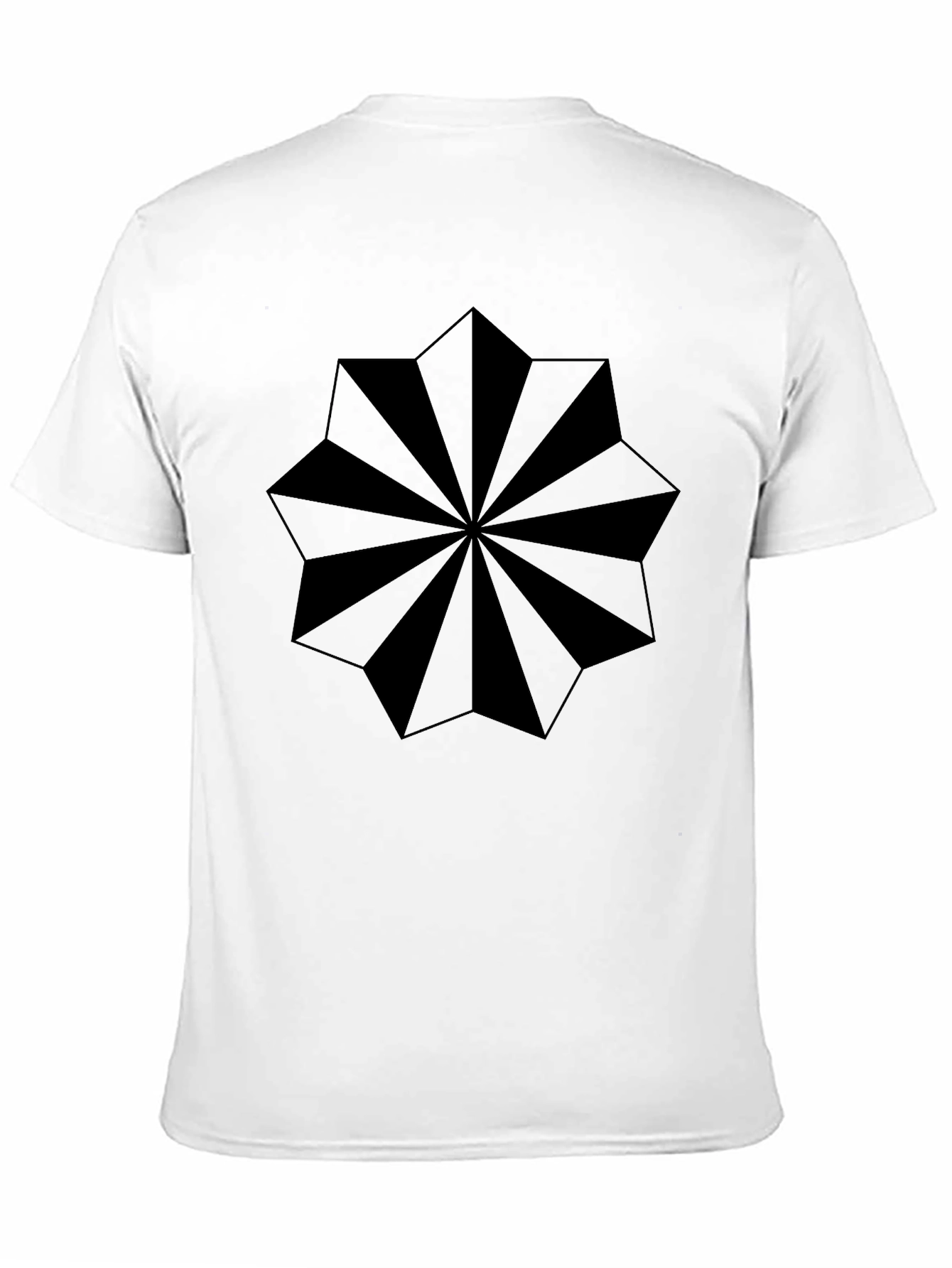 Geometric Starburst Graphic T-Shirt