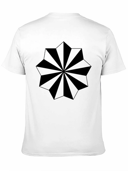 Geometric Starburst Graphic T-Shirt