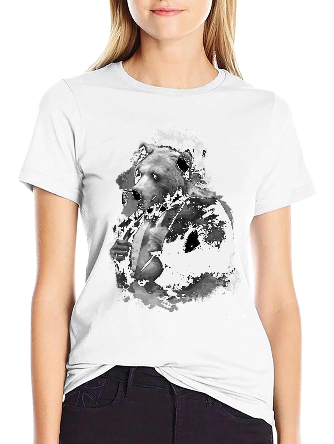 Bear Suit T-Shirt - Stylish Graphic Tee