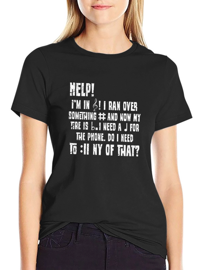 Musical Humor T-Shirt: Flat Tire!