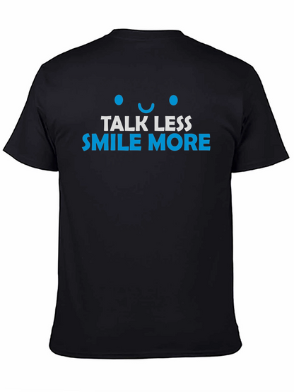 Talk Less Smile More Graphic Tee - Black