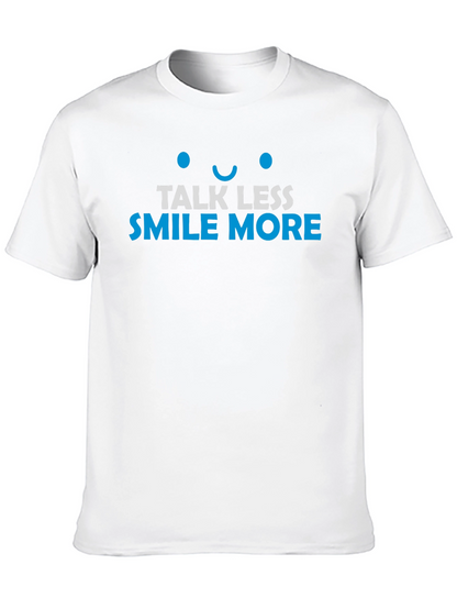 Talk Less Smile More Graphic Tee - Black