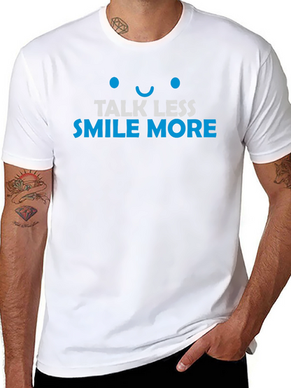 Talk Less Smile More Graphic Tee - Black