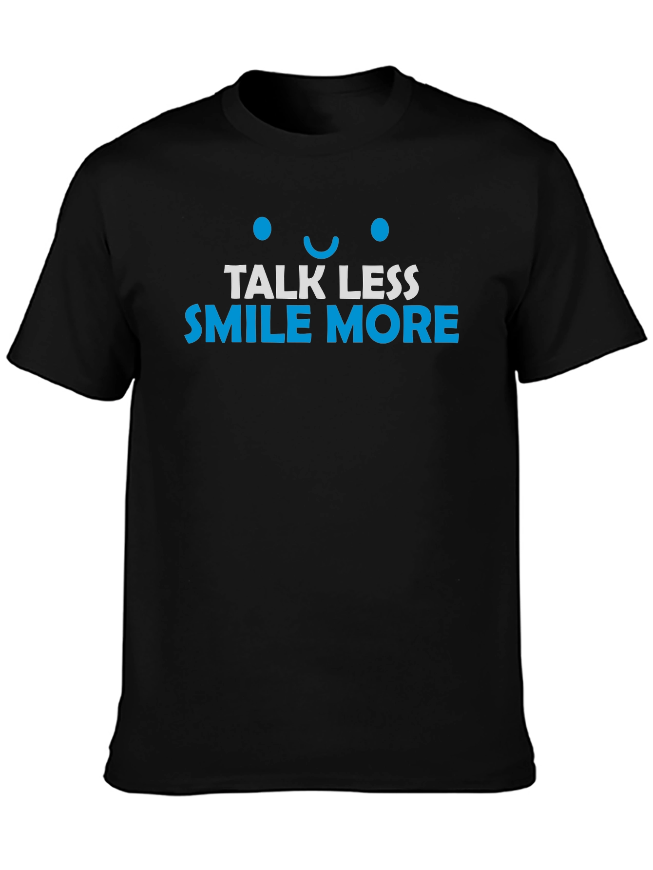 Talk Less Smile More Graphic Tee - Black