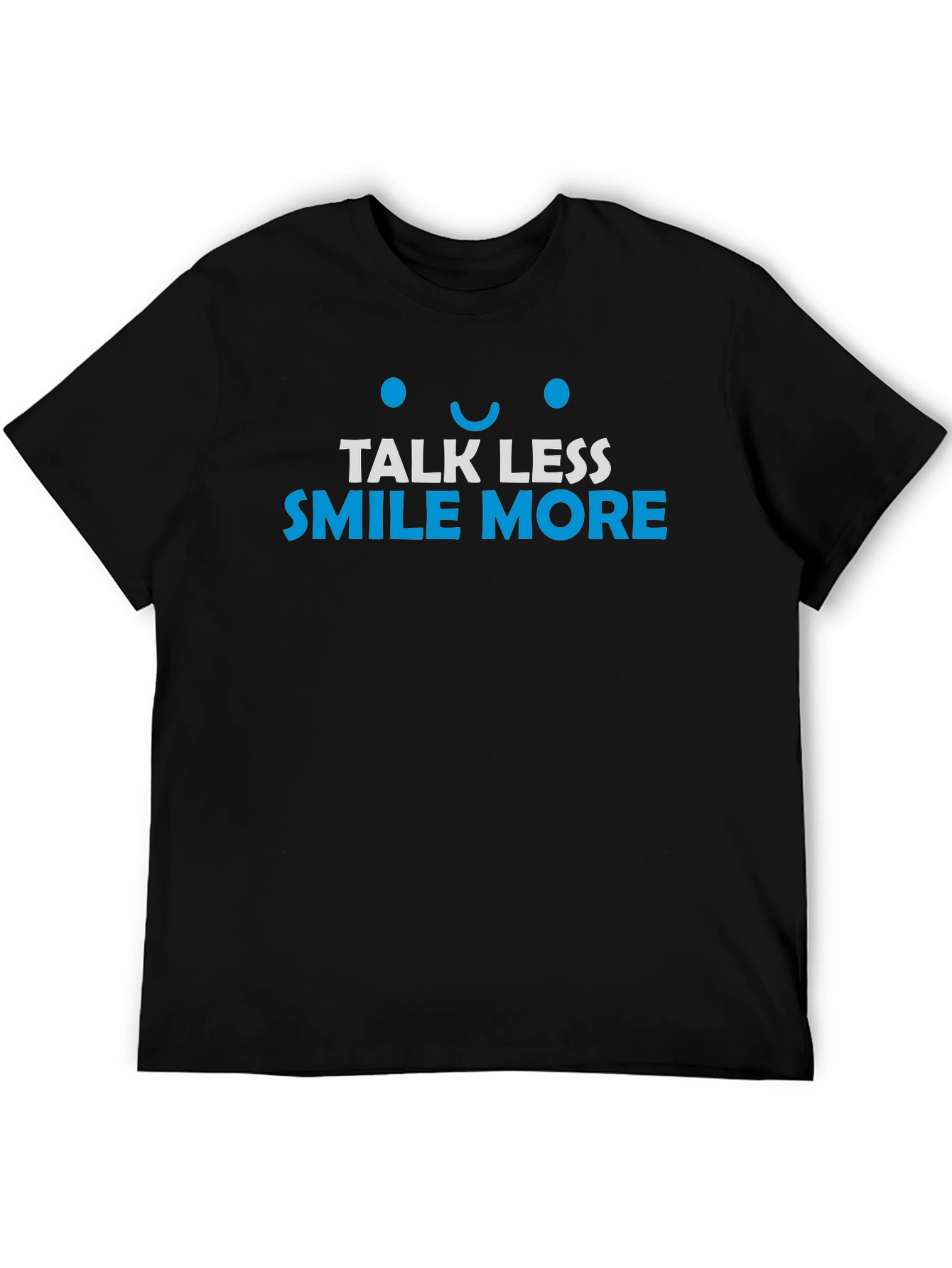 Talk Less Smile More Graphic Tee - Black
