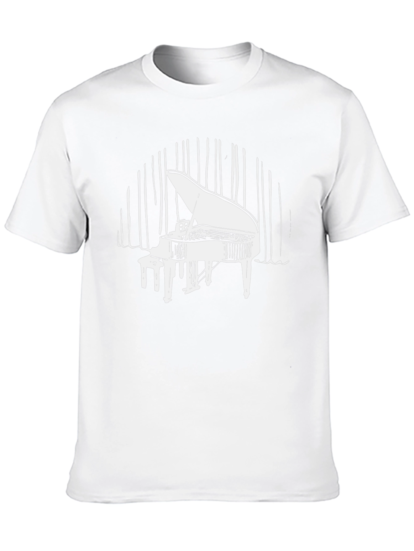 Grand Piano Graphic Tee - Music Lovers T-Shirt