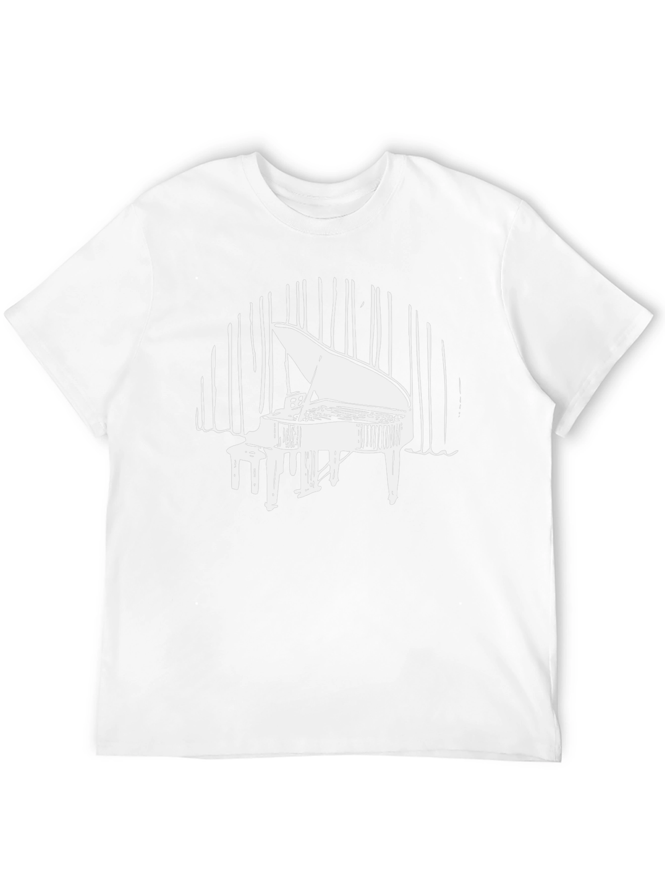 Grand Piano Graphic Tee - Music Lovers T-Shirt