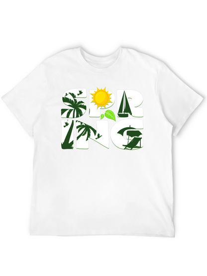 Spring Theme Graphic T-Shirt
