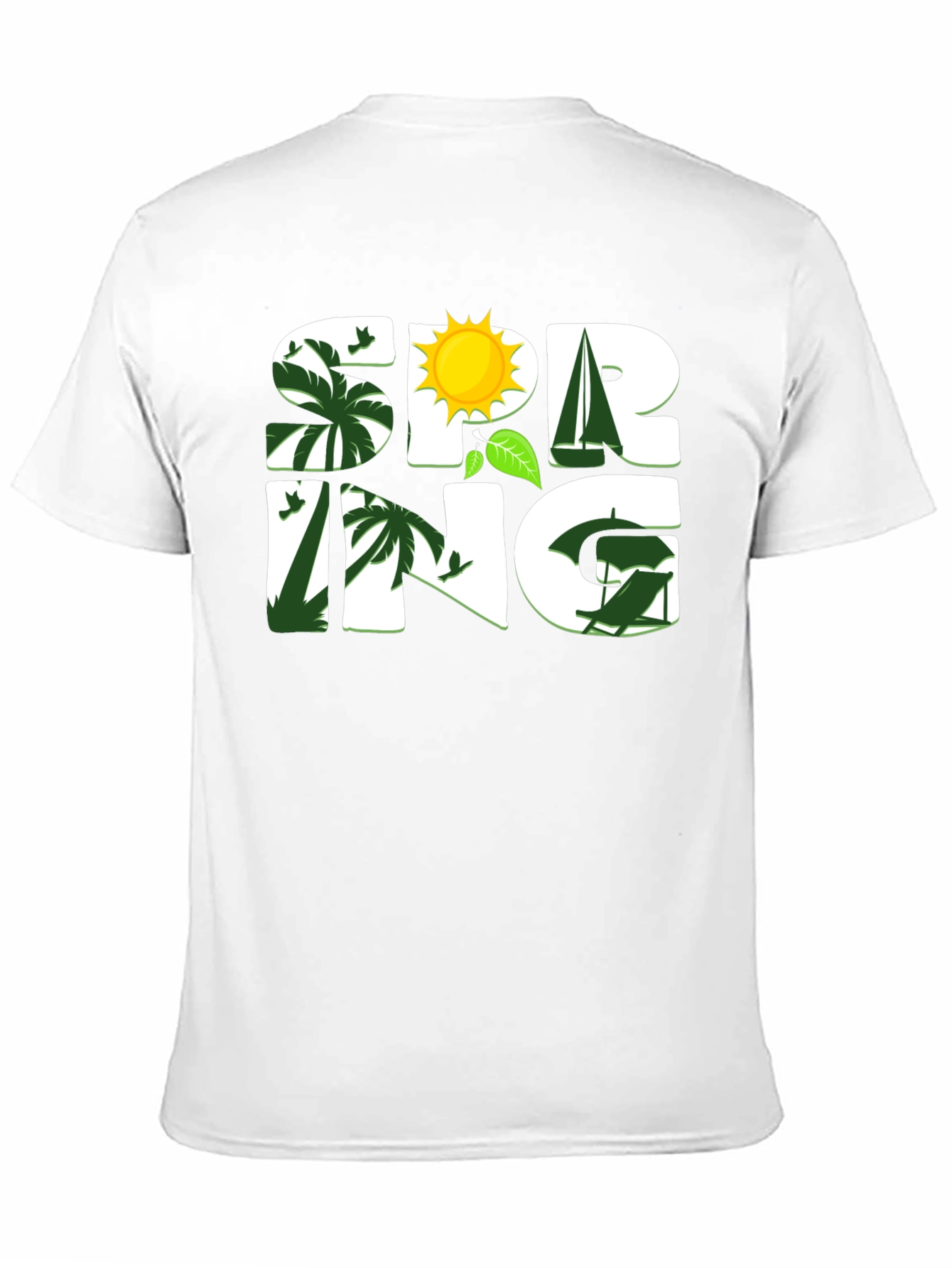 Spring Theme Graphic T-Shirt
