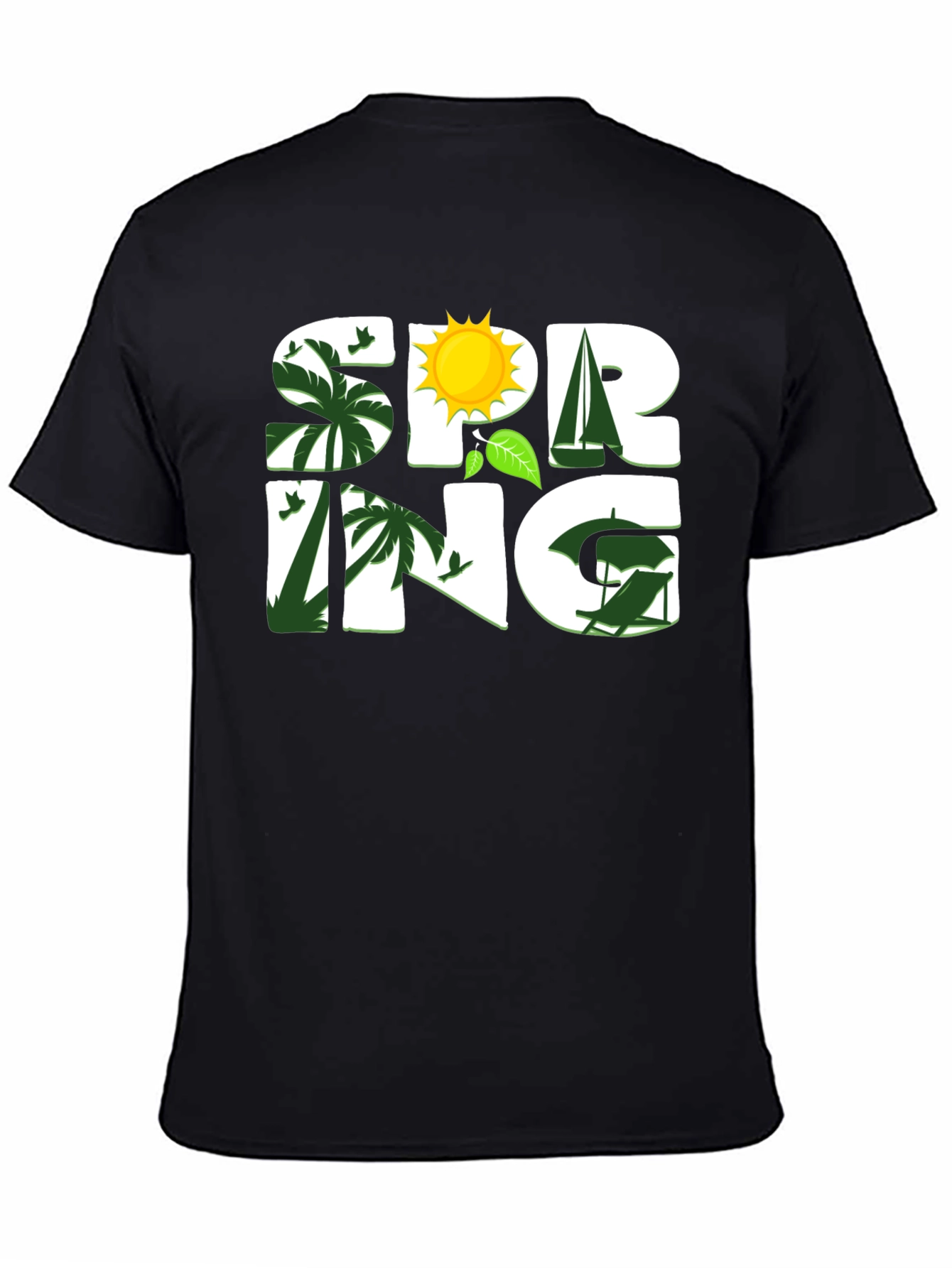 Spring Theme Graphic T-Shirt