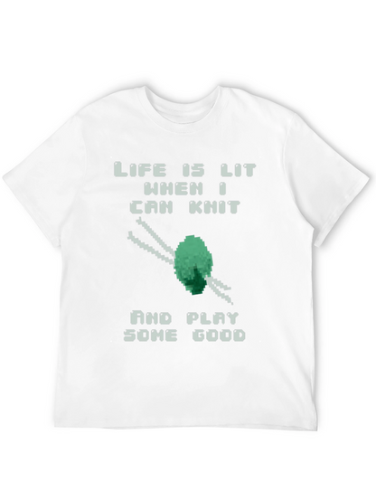 Life is Lit Knit & Game Pixel Tee