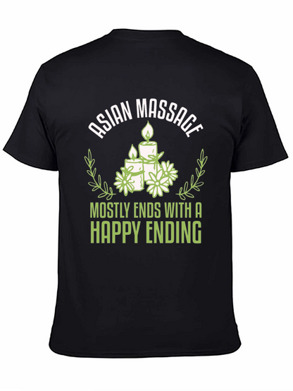 Asian Massage Happy Ending Humor T-Shirt
