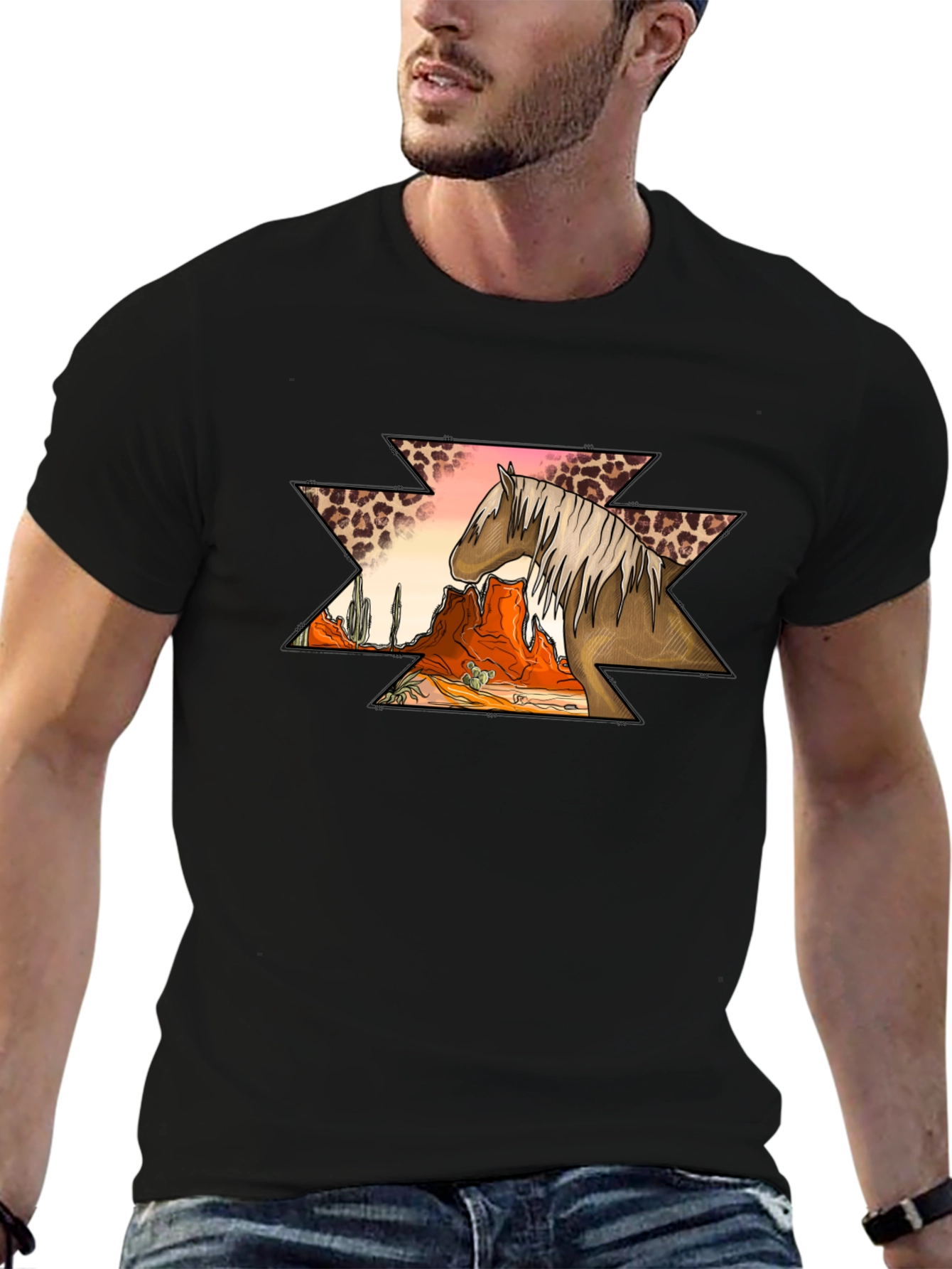 Desert Horse Aztec Graphic Tee