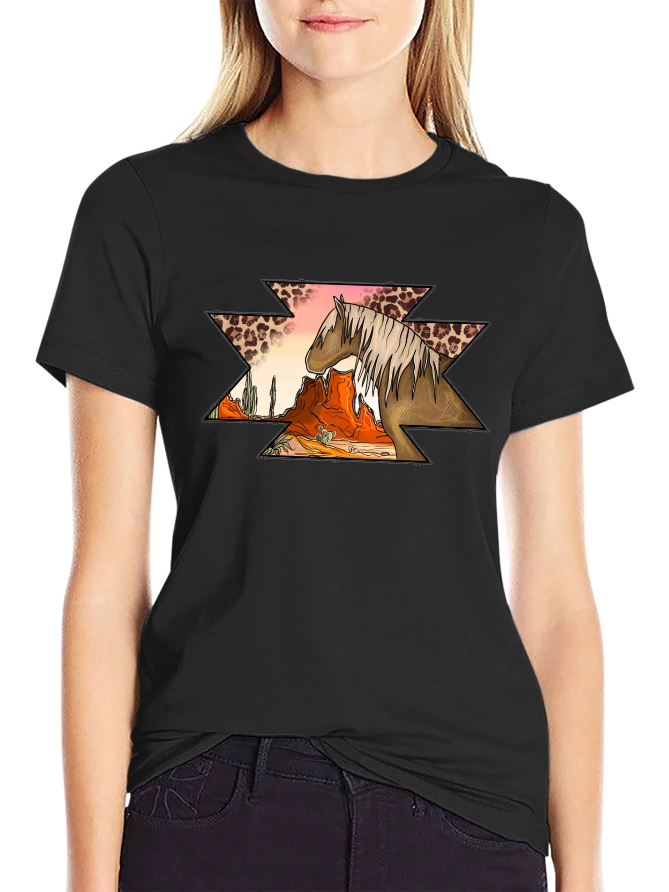 Desert Horse Aztec Graphic Tee