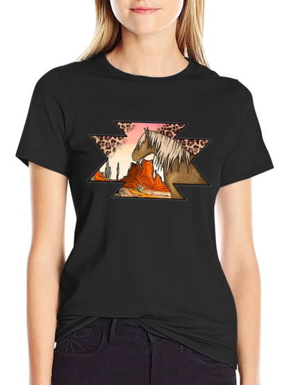 Desert Horse Aztec Graphic Tee