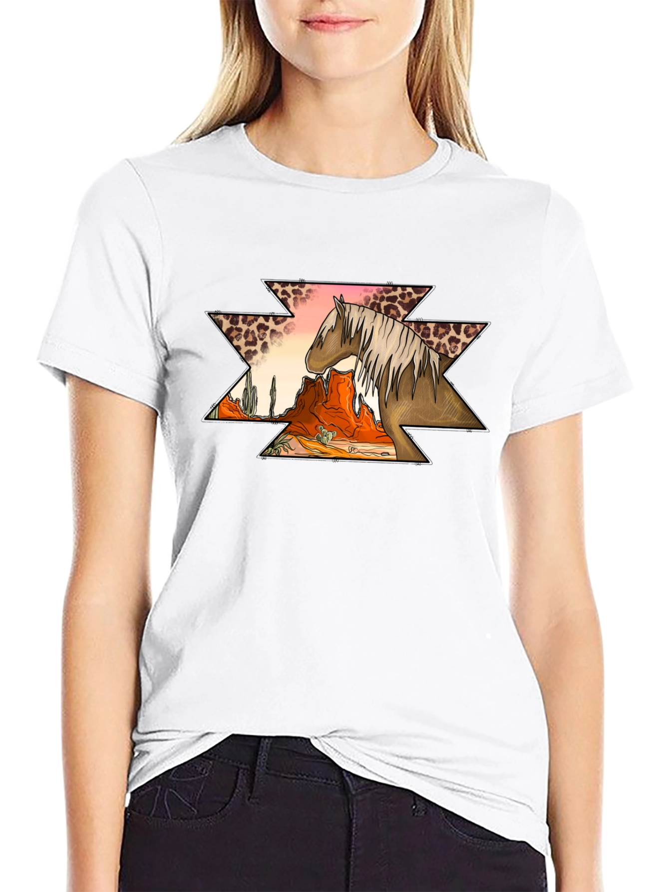 Desert Horse Aztec Graphic Tee