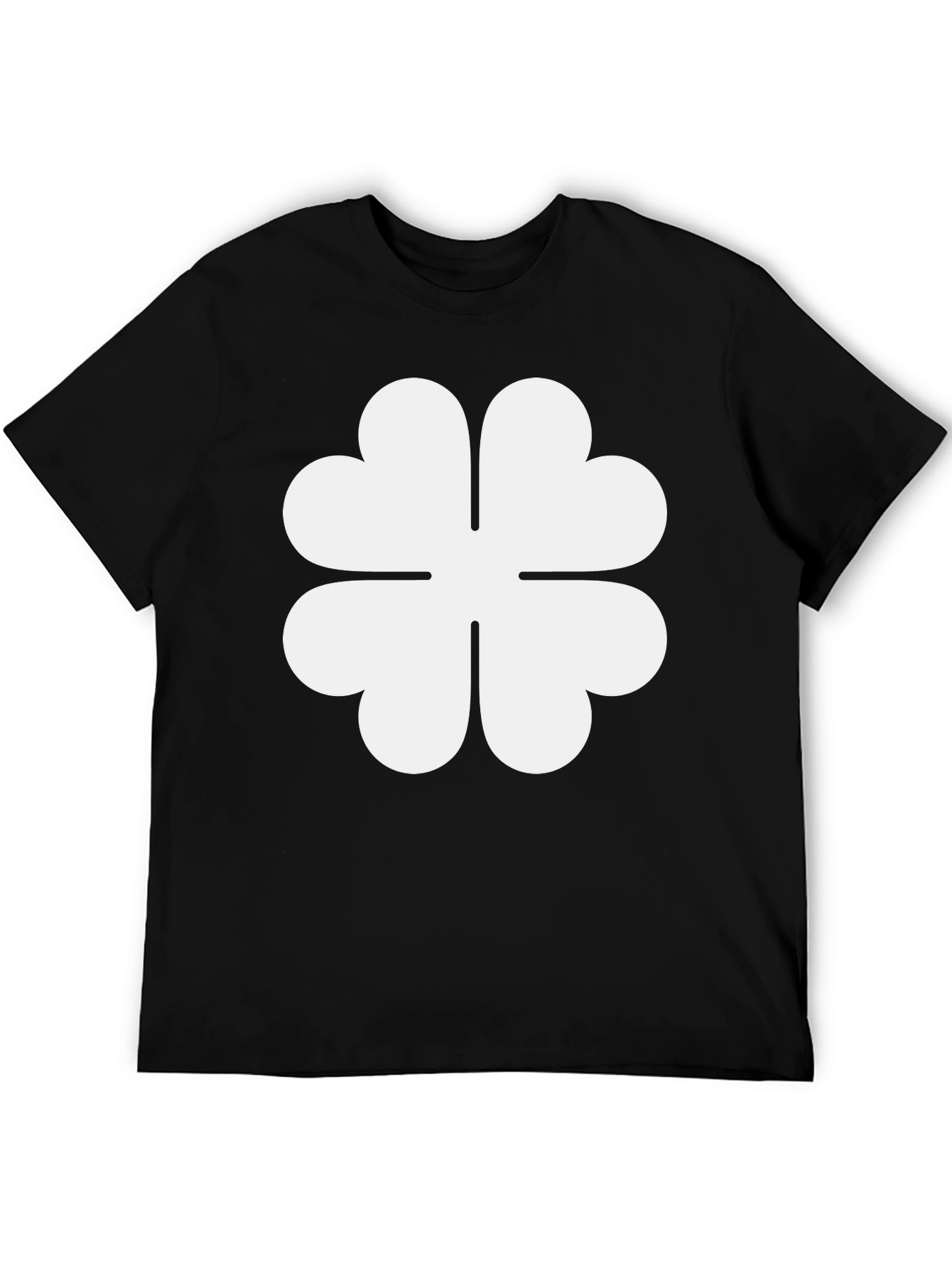 Black Clover T-Shirt - Lucky Four Leaf Design