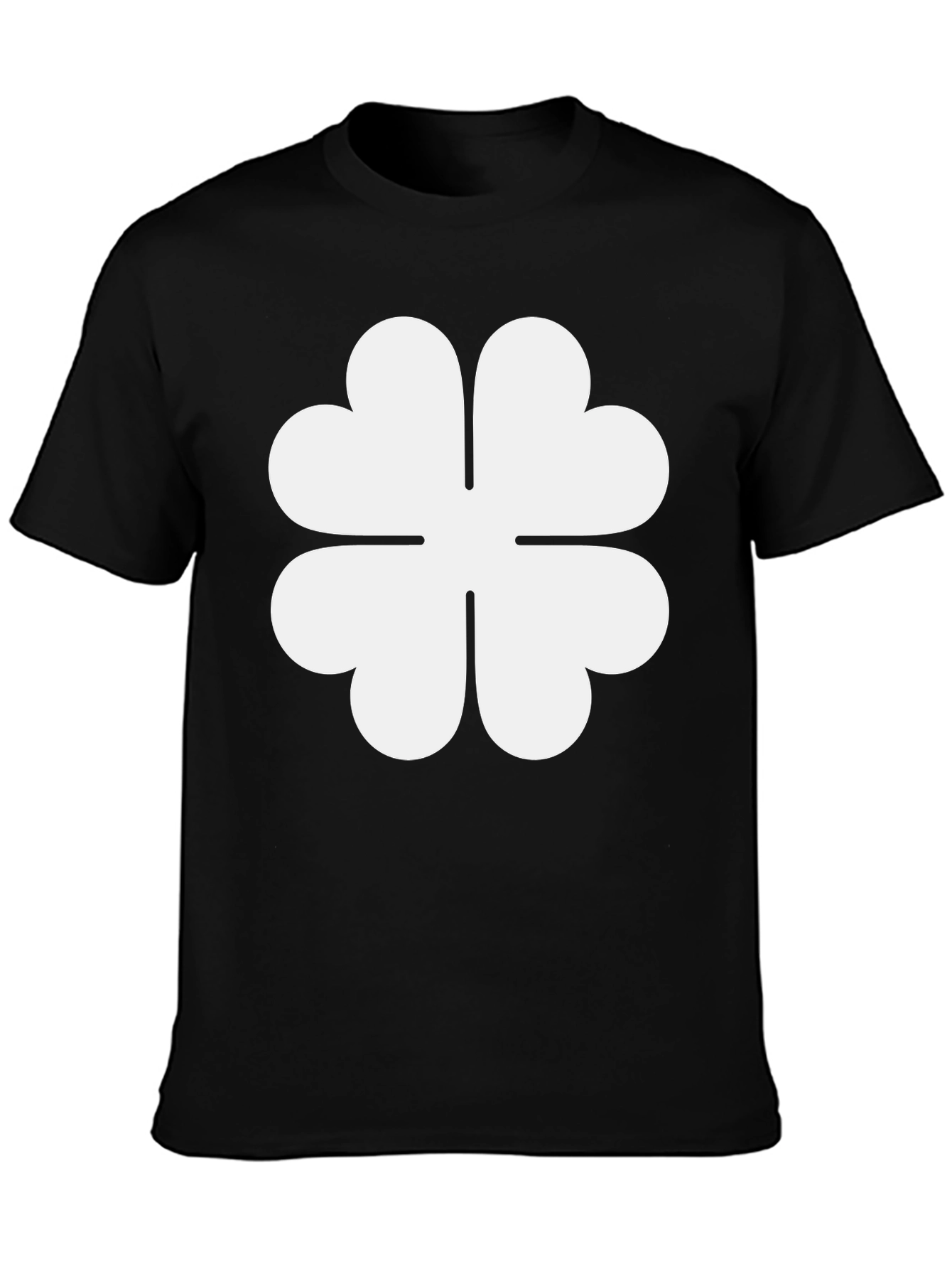 Black Clover T-Shirt - Lucky Four Leaf Design