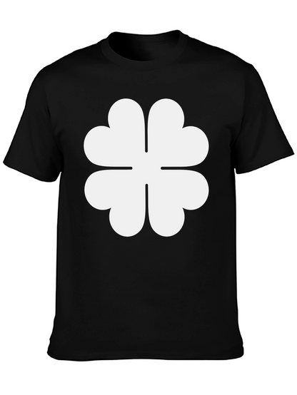 Black Clover T-Shirt - Lucky Four Leaf Design