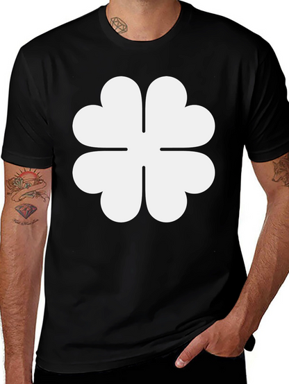 Black Clover T-Shirt - Lucky Four Leaf Design