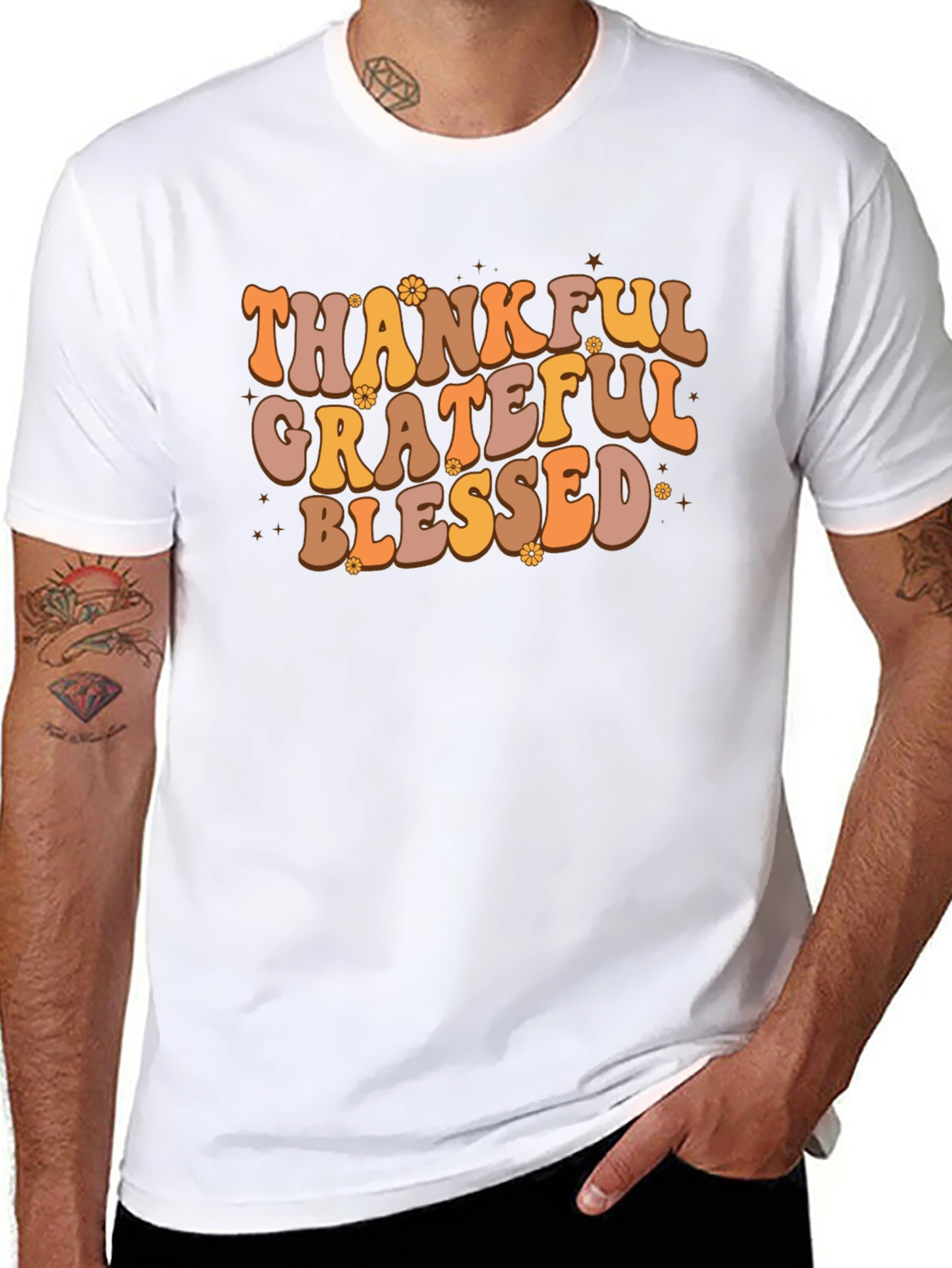 Thankful Grateful Blessed Tee