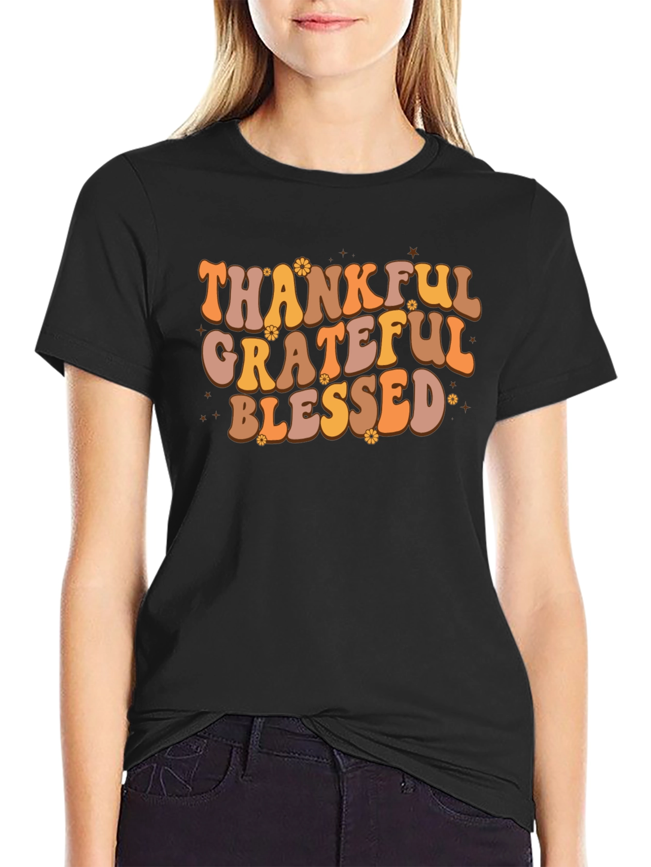Thankful Grateful Blessed Tee