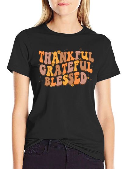 Thankful Grateful Blessed Tee