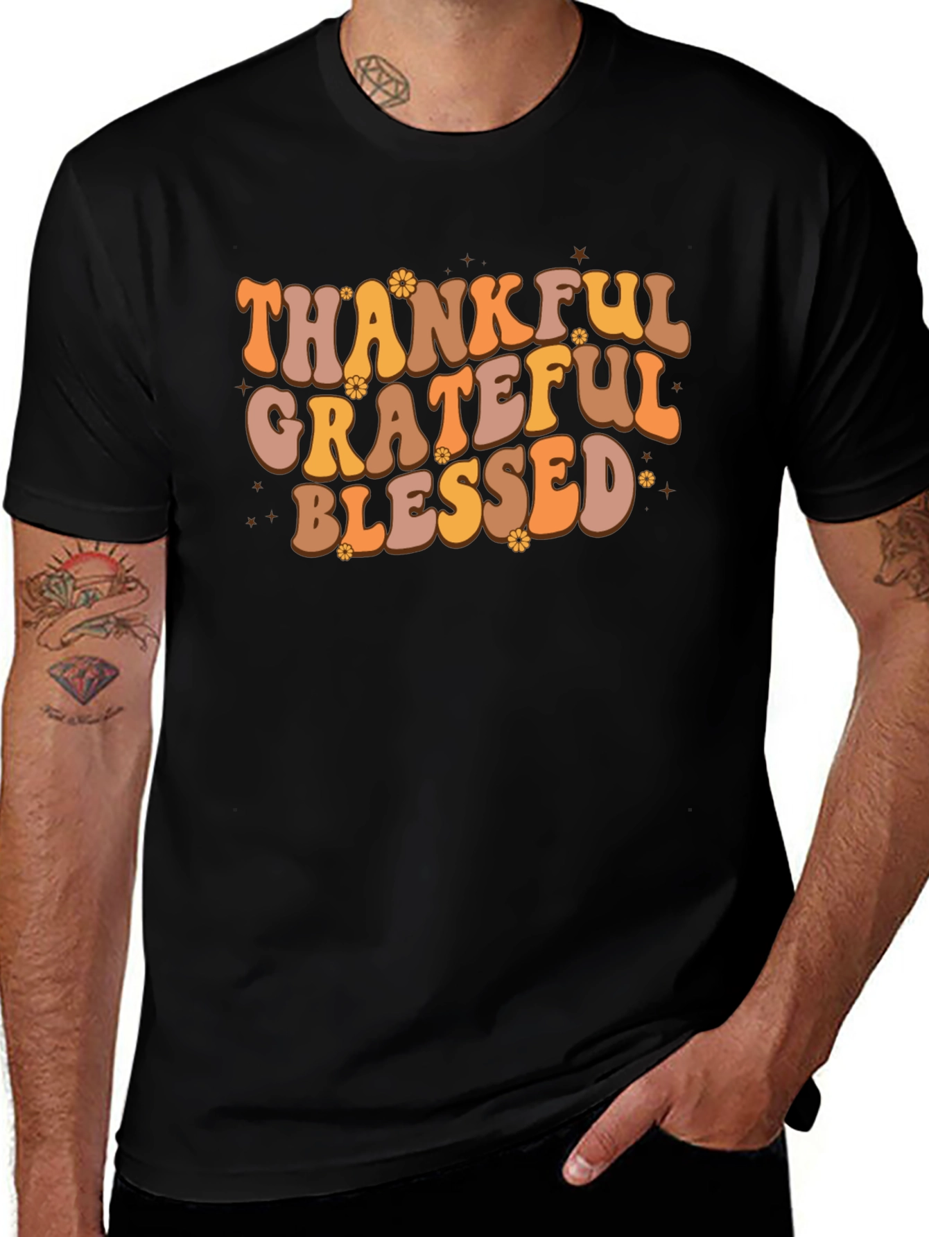 Thankful Grateful Blessed Tee