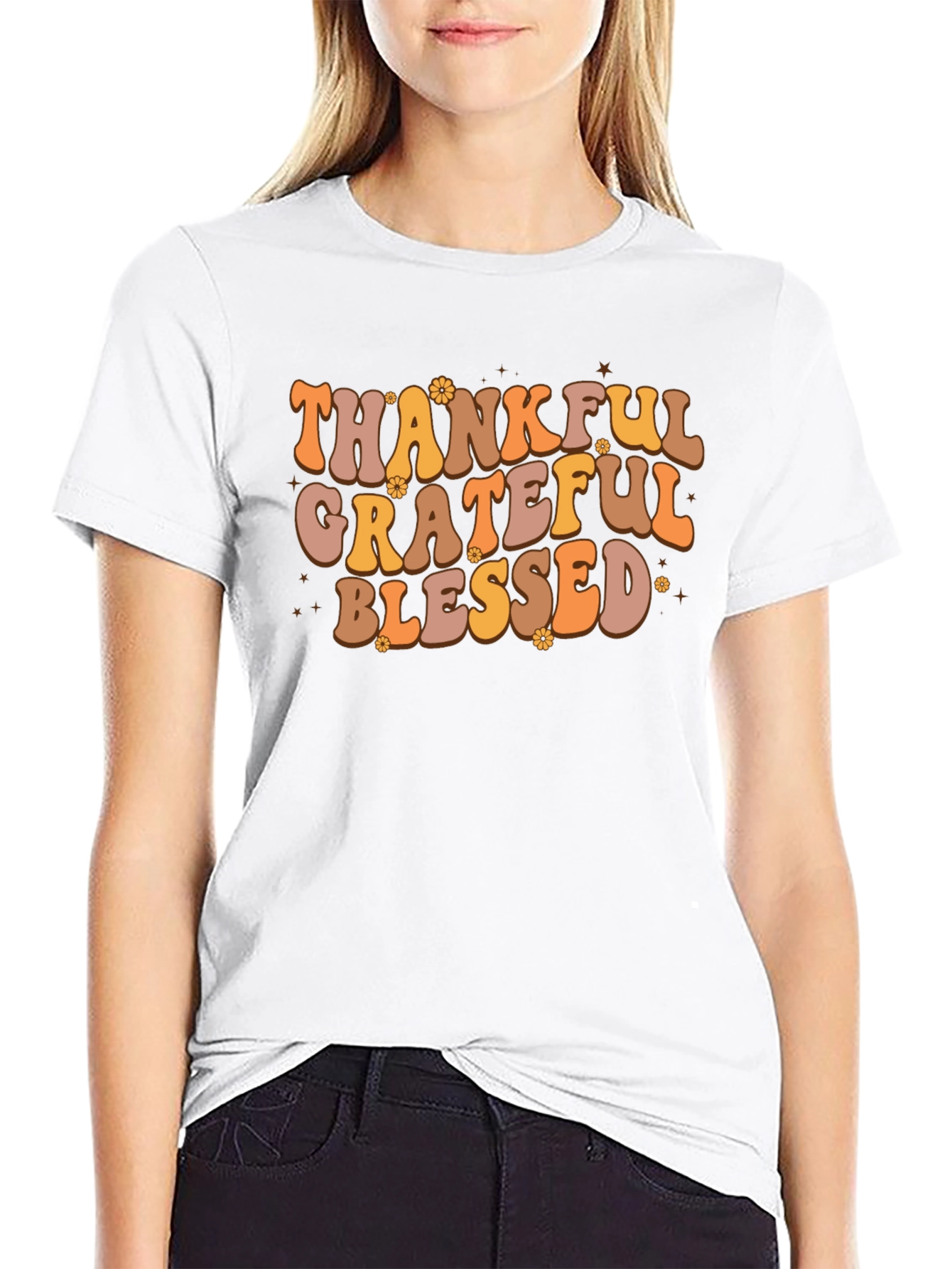 Thankful Grateful Blessed Tee