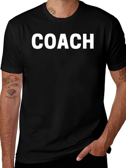 Coach T-Shirt - Bold Text Casual Tee