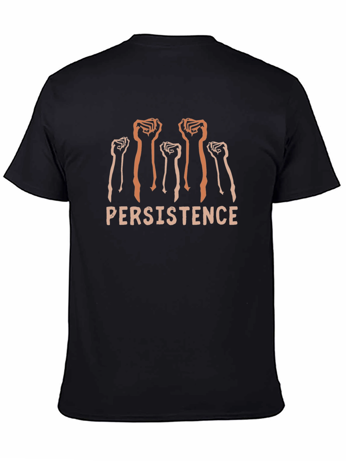Persistence Graphic Tee - Black Cotton Comfort Fit