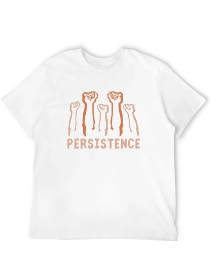 Persistence Graphic Tee - Black Cotton Comfort Fit