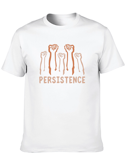 Persistence Graphic Tee - Black Cotton Comfort Fit