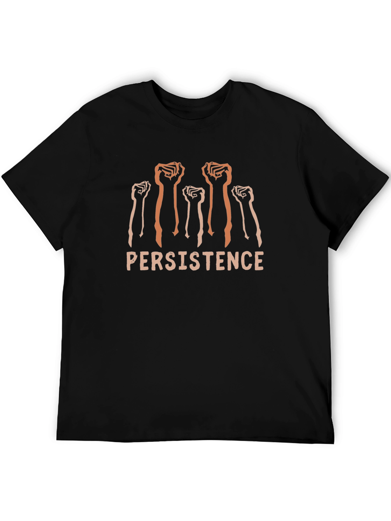 Persistence Graphic Tee - Black Cotton Comfort Fit