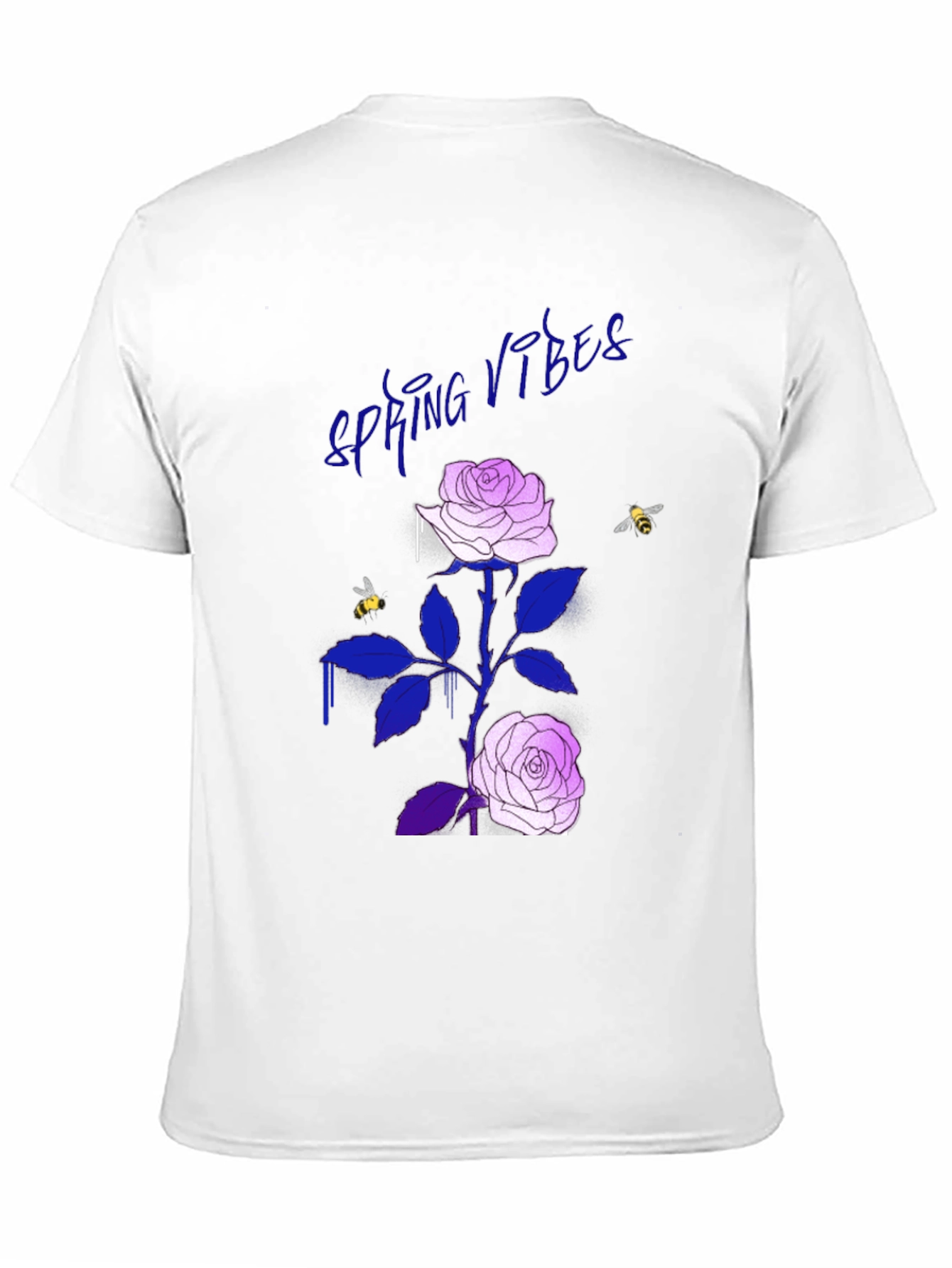 Spring Vibes Rose Graphic T-Shirt