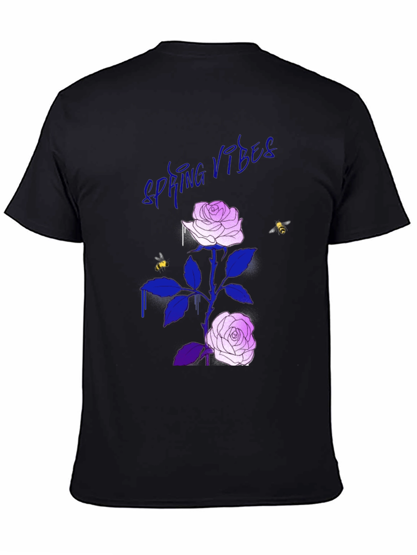 Spring Vibes Rose Graphic T-Shirt