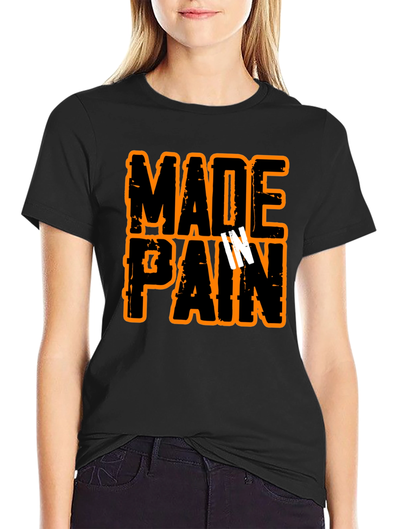 Made in Pain Black Graphic T-Shirt