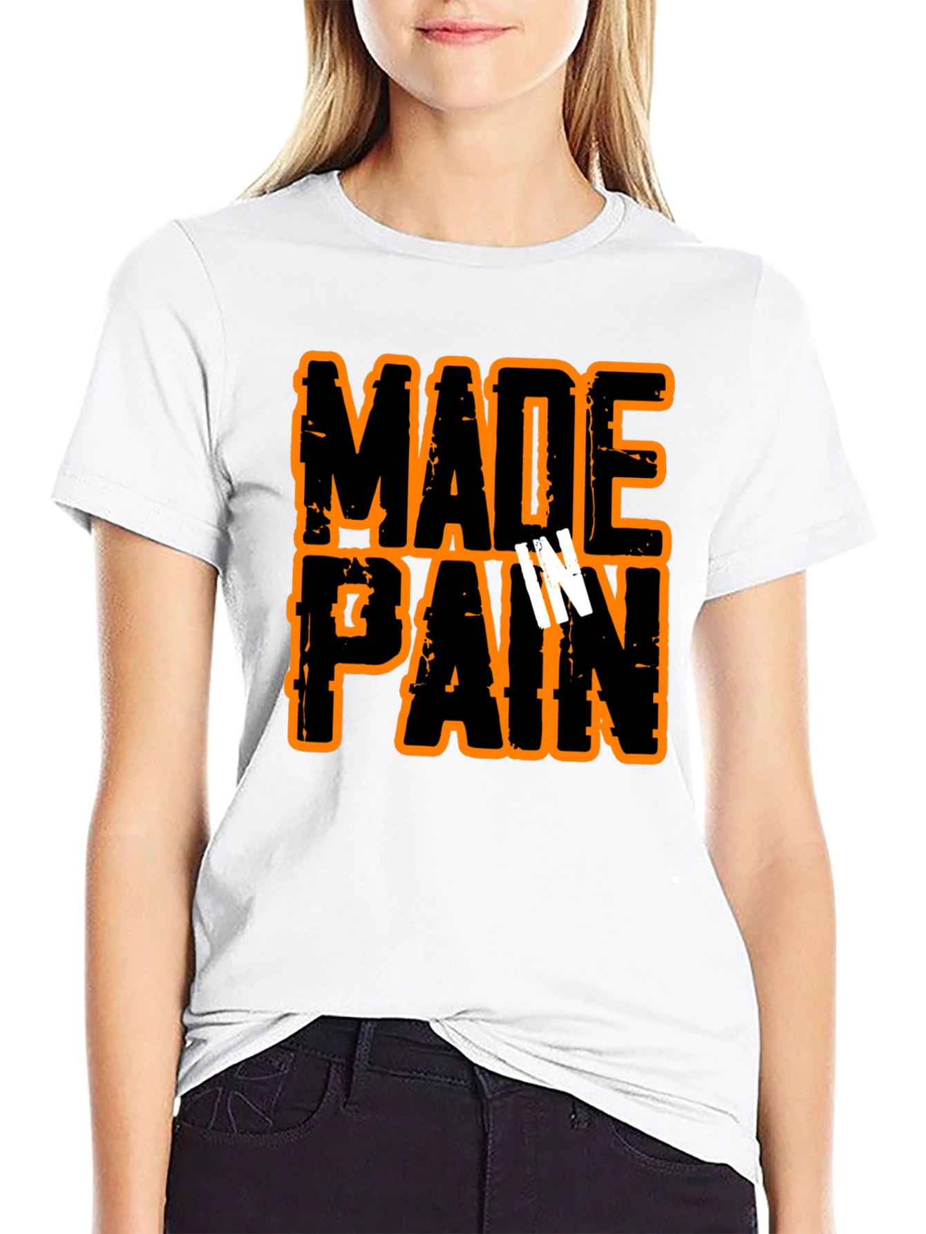 Made in Pain Black Graphic T-Shirt