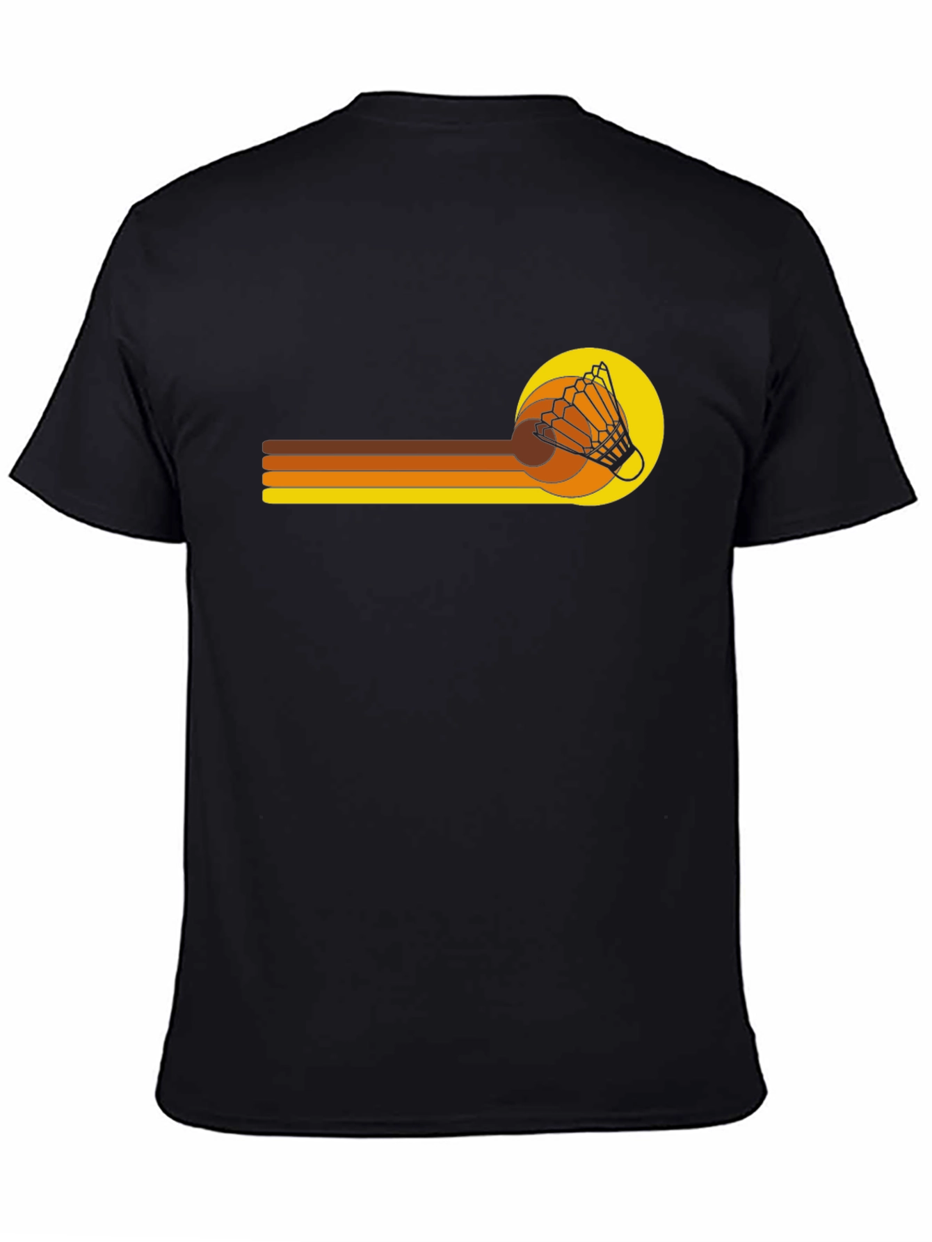 Retro Shuttlecock Graphic T-Shirt