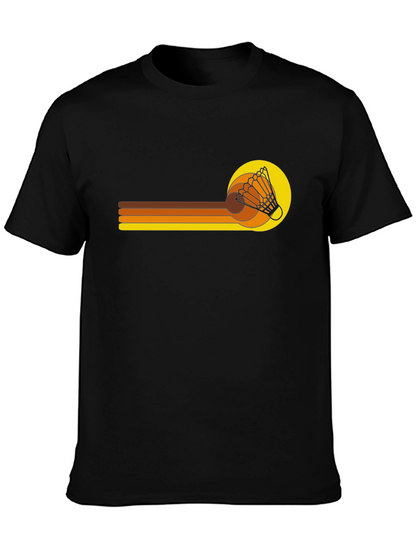 Retro Shuttlecock Graphic T-Shirt